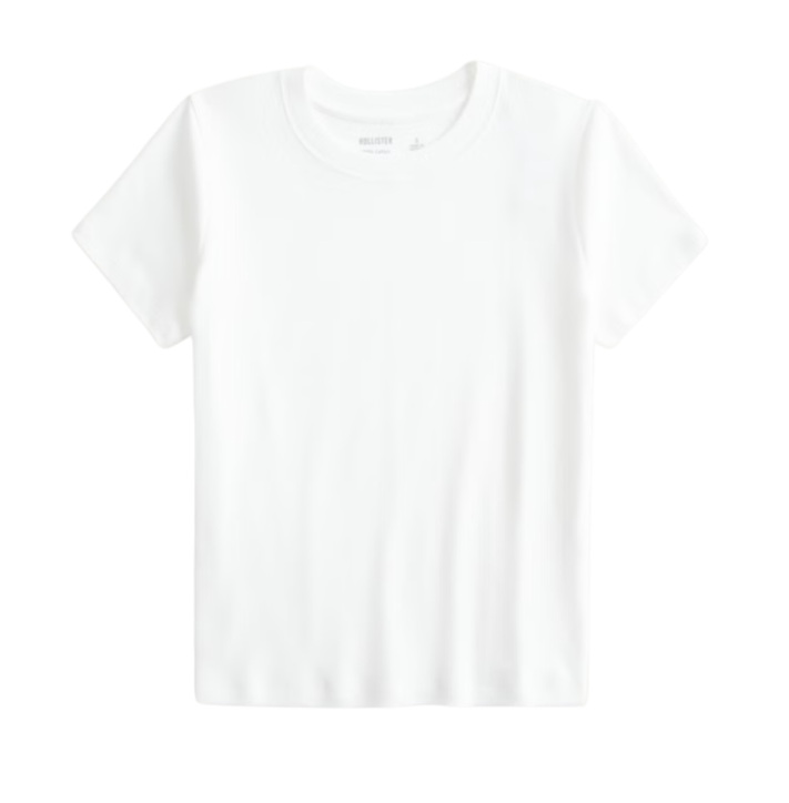 Cotton crew baby tee