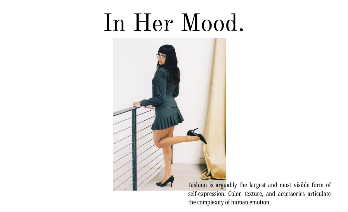 In Her Mood